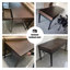 Bureau moderne et simple en chêne fumé-841358319
