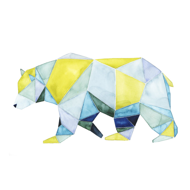 Geo Animal I by Grace Popp - Wrapped Canvas Painting, 122cm H x 122cm W x 3.8cm D