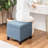 17.5" Square Upholstered Storage Ottoman-1010101634