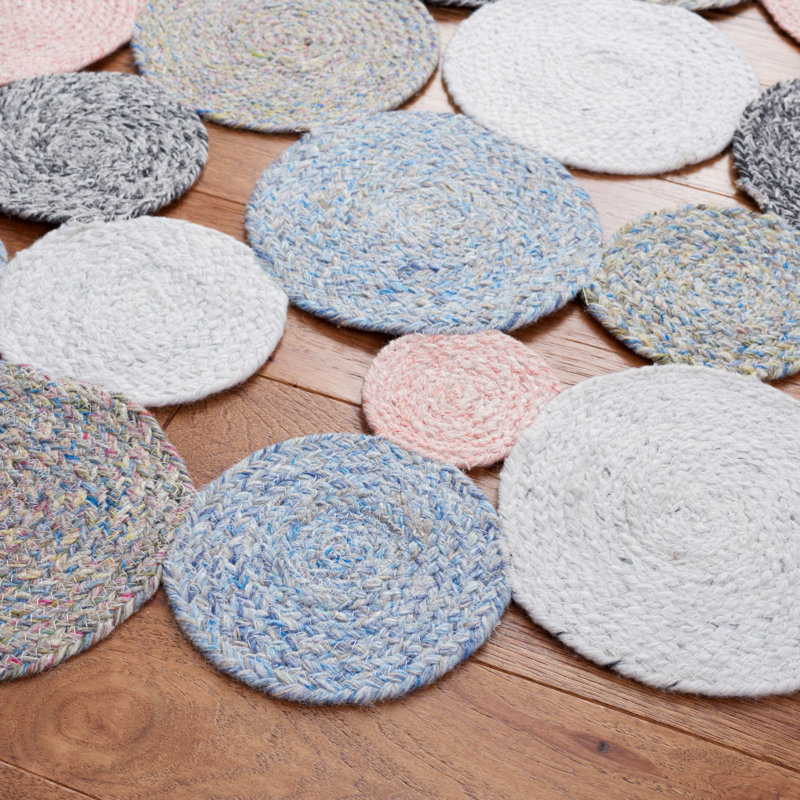 Tapis performance tissé à la main Driscoll, Rond 7 pi