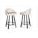 Aoibh Swivel Upholstered Counter Stool with Metal Frame
