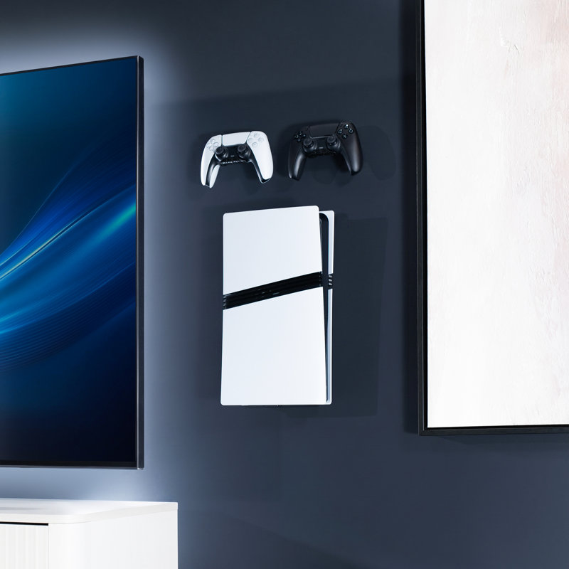 Support mural noir conçu pour PS5