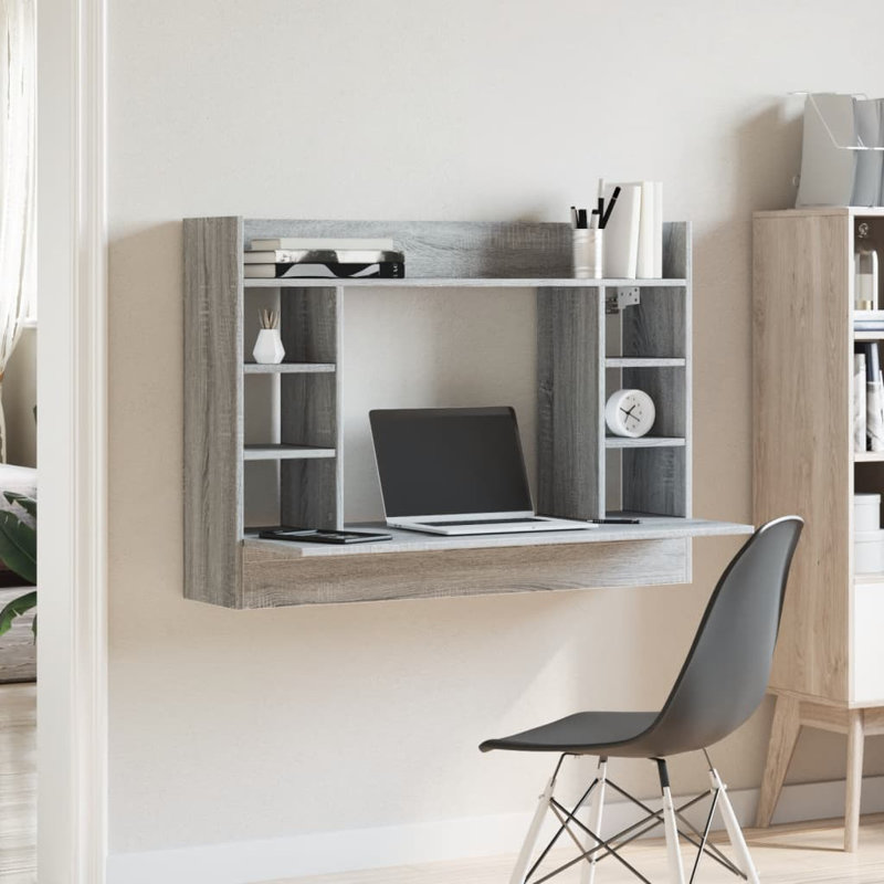 Desk, Grey/Sonoma