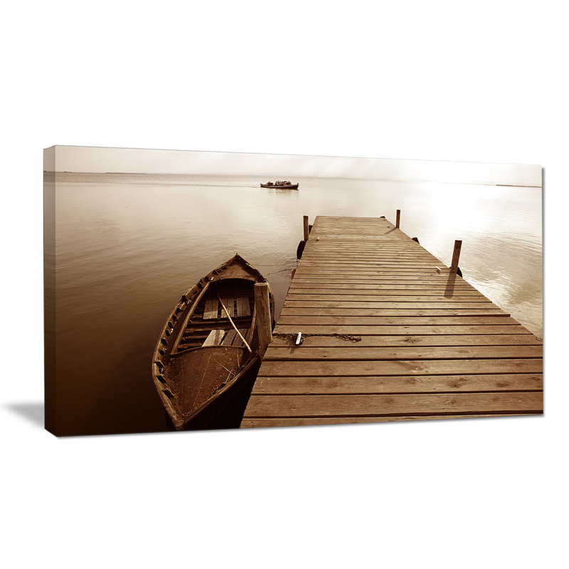 « albufera lake humides pilier »-imprimé, H 20 po x l 20 po x P 1 po, Toile tendue