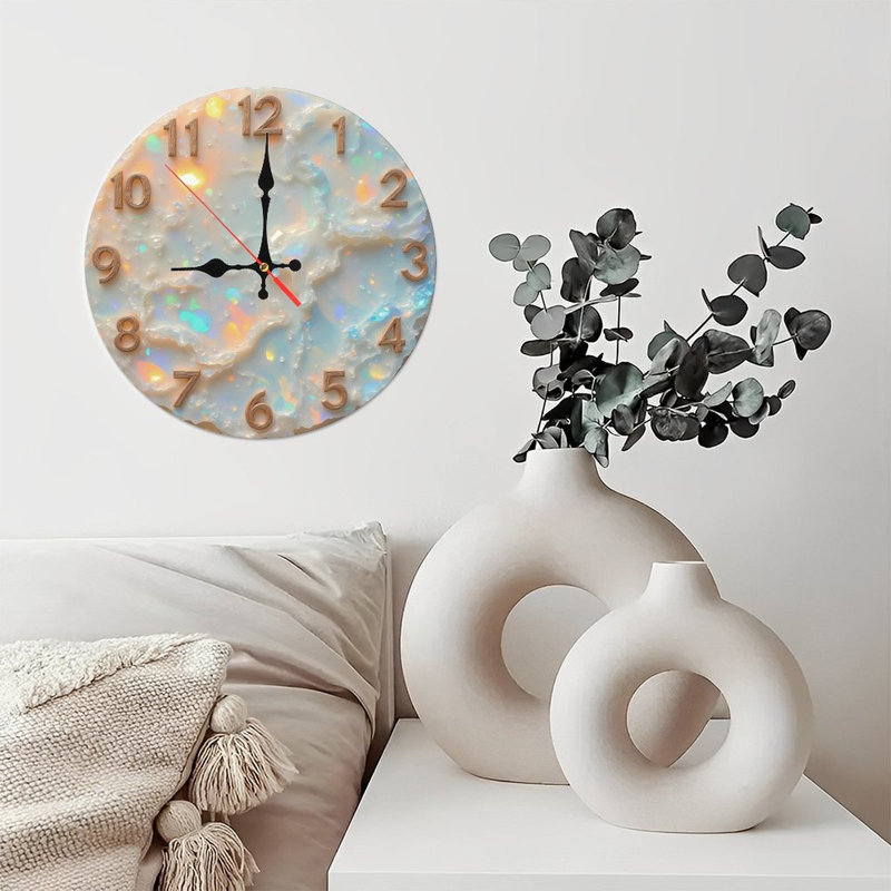 Horloge opale avec chiffres