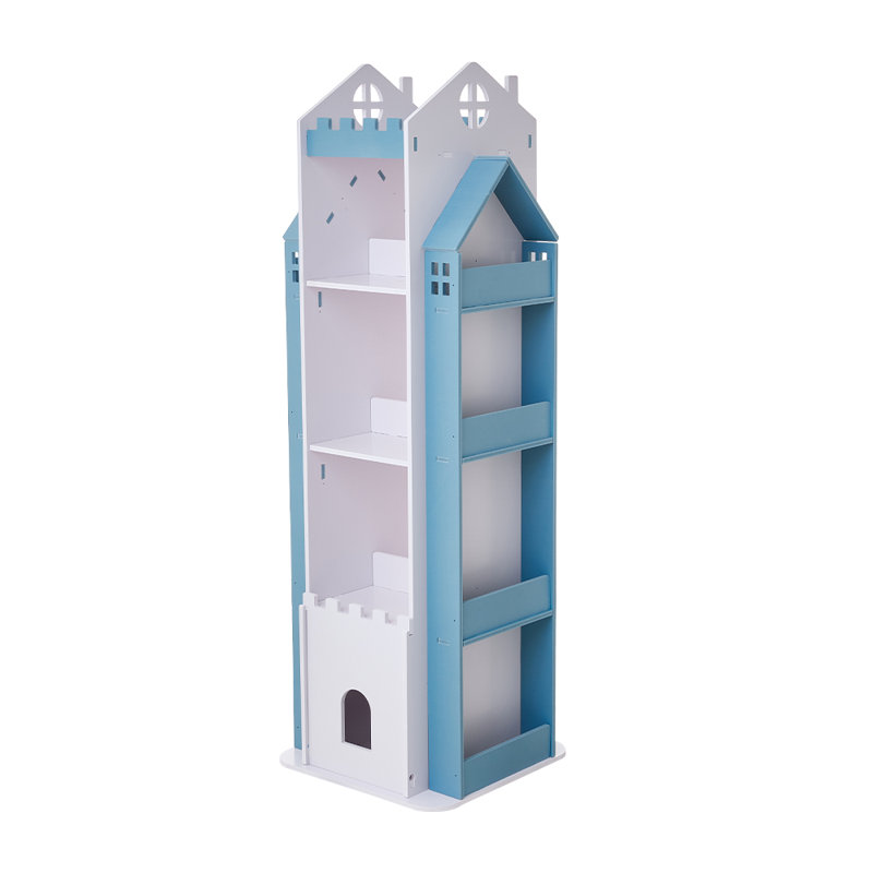 140cm H X 1cm W PVC Wood Plastic Board + Co-extruded Board + ABS No Subject Kids Bookcase