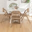 Chaise pliante en bois massif Reseda