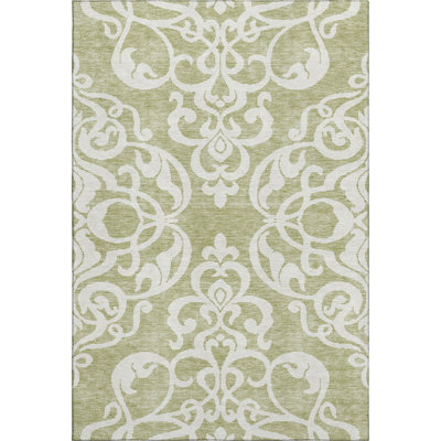 Premium Machine Washable Prisco Aloe Rug