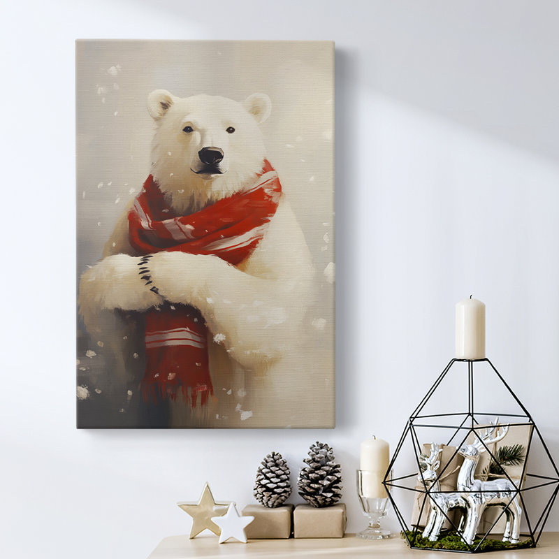 Art des Fêtes de Noël - Toile tendue avec châssis - Série 2-Cxxx, H 24 po x l 16 po