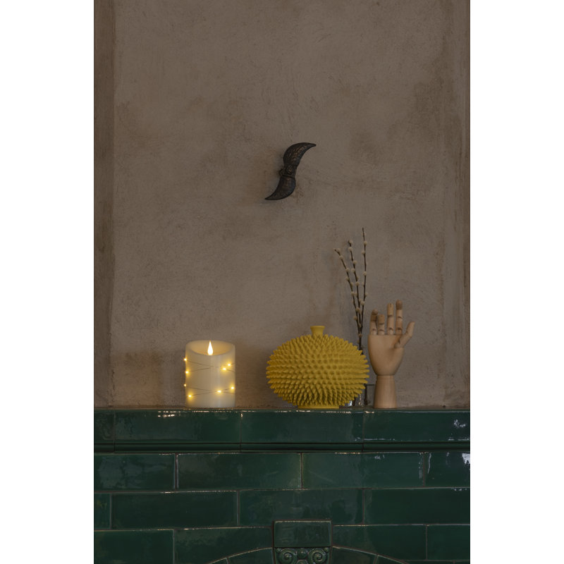 Unscented Flameless Pillar Candle, 14cm H x 10cm W x 10cm D