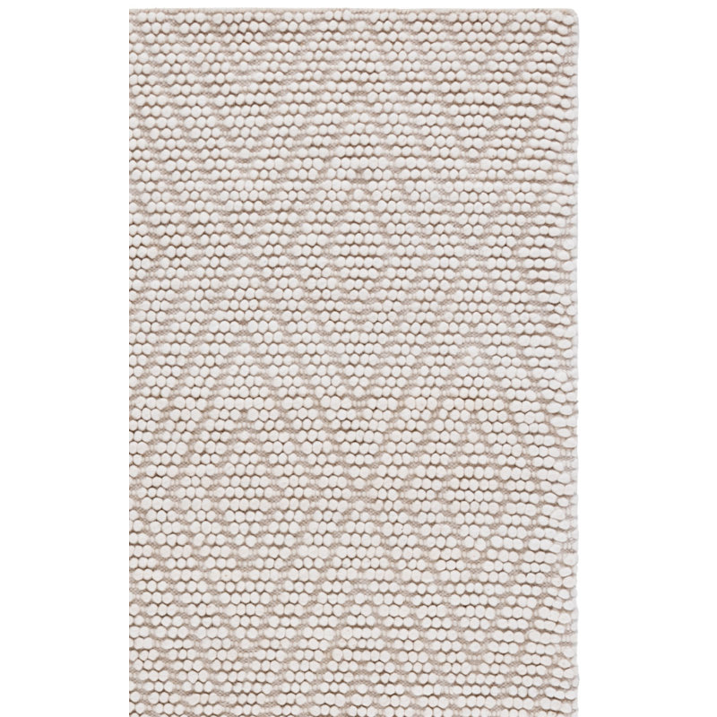 Tapis ivoire fait à la main Elle, Rectangle 8 pi x 10 pi