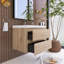 Jaidy 30'' Wall Mounted Single Sink Bathroom Vanity with Resin Top-1213269741