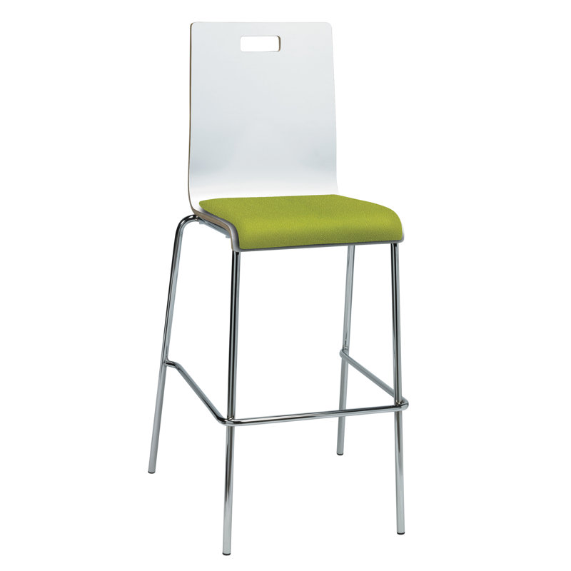 Jive 30" Bar Stool, Avocado/White