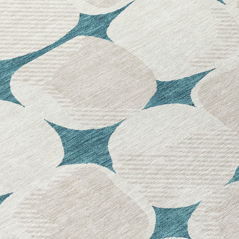 Malek Abstract Indoor / Outdoor Rug, Round 8'