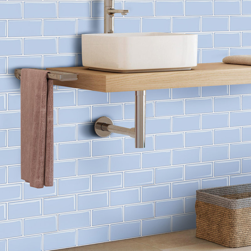 30cm x 30cm Wallpaper Tile, Blue