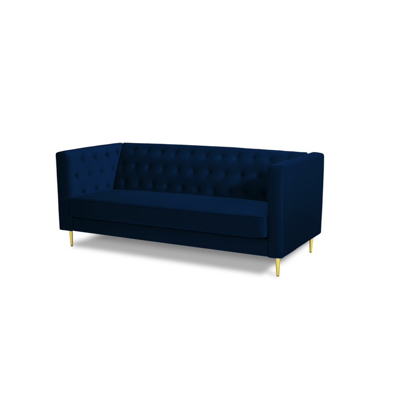 Burgeo 3 Seater Sofa, Blue Velvet