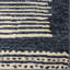 Tapis bleu marine / gris en polypropylène tissé à la machine-87093329
