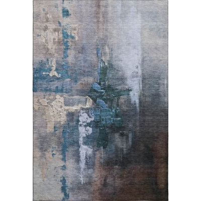 Premium Machine Washable Mayfield AMF2157 abstract Rug