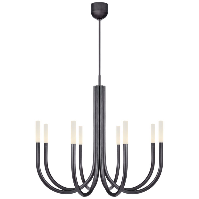 Kelly Wearstler Rousseau Medium Chandelier, Bronze, Etched Crystal
