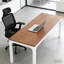 Bureau rectangulaire avec double espace de travail