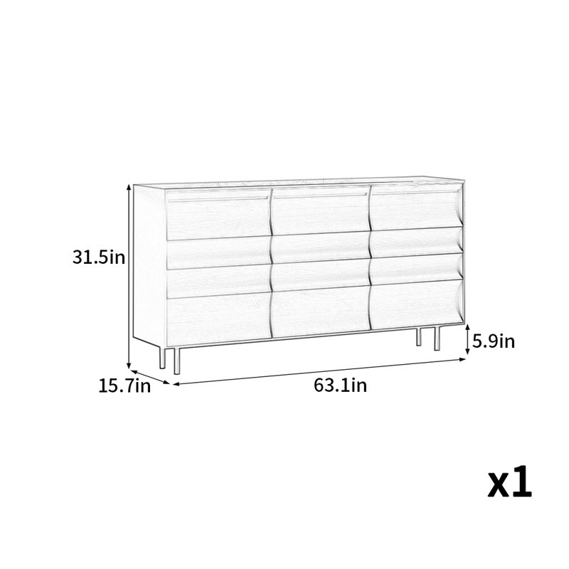 Buffet de style exquis et simple