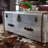 Vintage Industrial Aluminum Skin Coffee Table Single Coffee Table