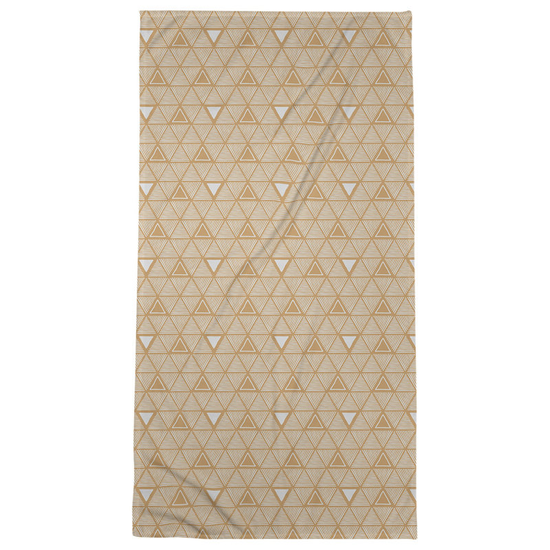 Serviette de bain Classic, Jaune/gris