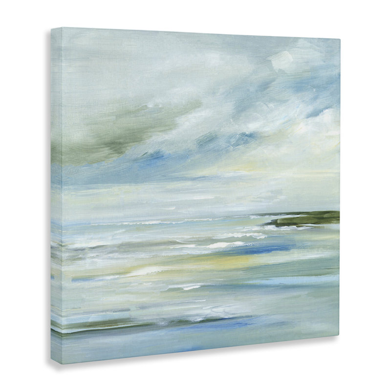 «Cloudy Blue Beach Impression» par Lera, H 36 po x l 36 po