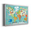 Carte du monde des enfants - cadre photo, impression sur toile-980036101-980036102