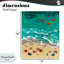 Plaque murale Three Kayaks in Turquoise Waves, design par Brook Page