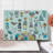 Ambesonne Cartoon Cutting Board Large Size Fox Bunny and Bear Multicolor