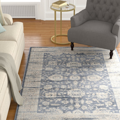 Driffield Dark Grey/Cream Area Rug