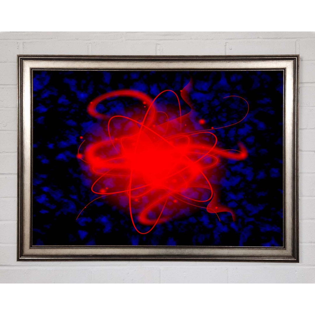 Gerahmtes Wandbild Heart Of The Matter Red