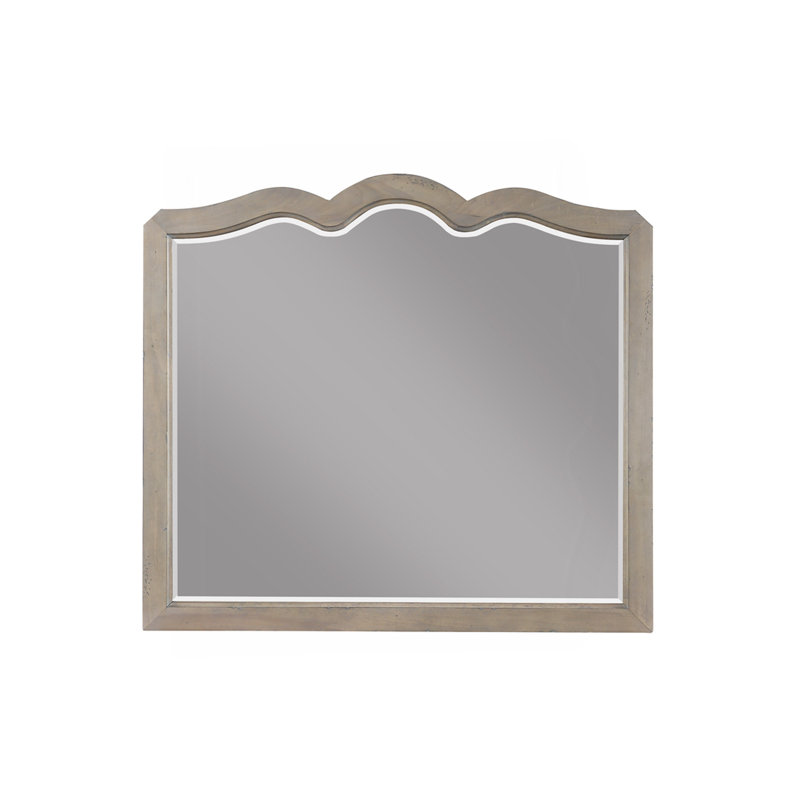 Scallop Shaped Mirror, No Assembly Required