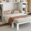 Lit escamotable simple avec tablettes de chevet et garde-robe