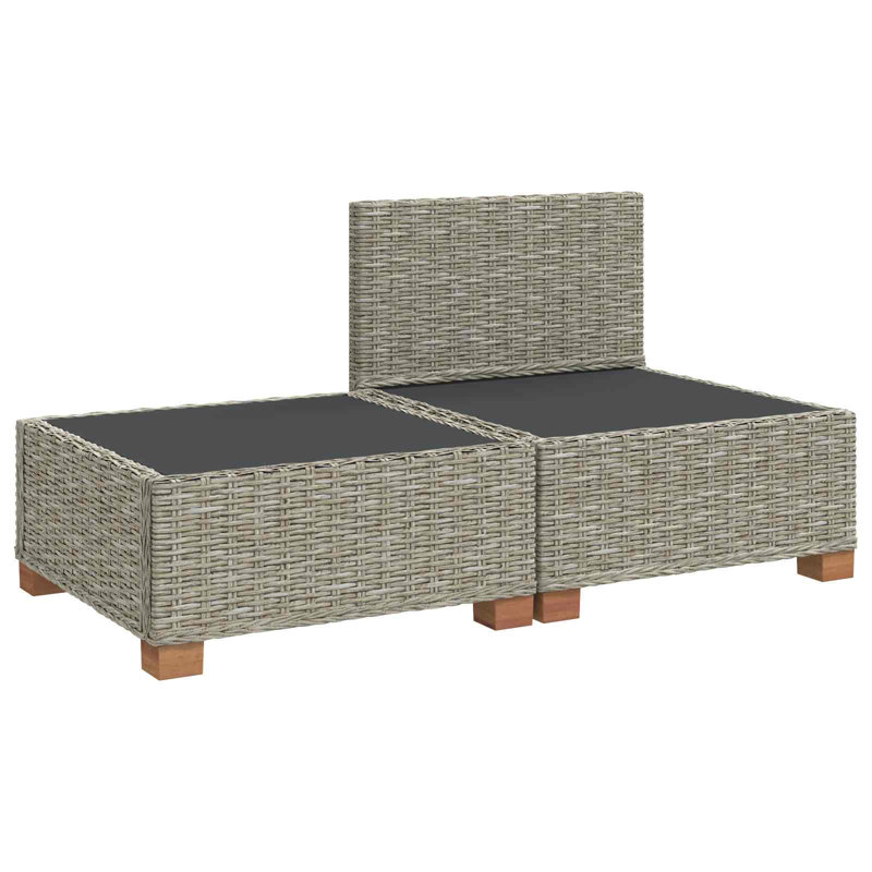 72cm Wide Patio Sectional Set, Kubu Grey