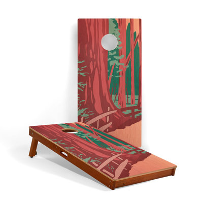 Planches de cornhole en acajou Redwood National Park