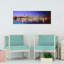 États-Unis, Illinois, Chicago, nuit, art abstrait contemporain, art mural-534151202