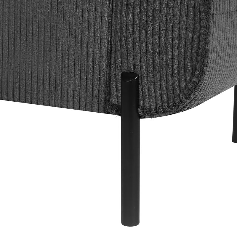 Banc de rangement avec repose-pieds Wingfield, Gris