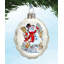 2'' Handmade Glass Holiday Shaped Ornament