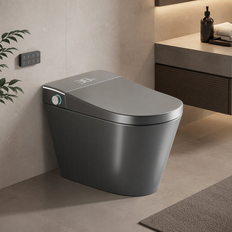 Toilette intelligente une pièce avec bidet, siège à fermeture automatique, sécheuse et eau chaude