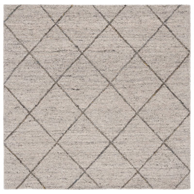 Moniz Hand Tufted Wool Geometric Rug