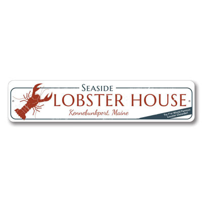 Seaside Lobster House Aluminum Sign