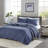 3 Piece Quilt Set Navy King/Cal King
