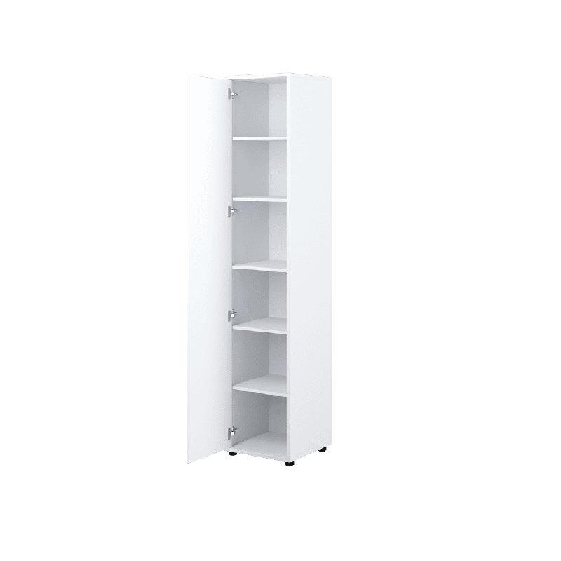 Oneisha 1 Door Manufactured Wood Wardrobe, White Matt