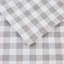 Drap de flanelle de coton gris à motif de chevrons 4 pièces, et confortable