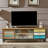 Patchwork Ash Veneer TV Cabinet Coffee Table