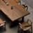 Tan Rectangular Solid Wood  Dining Table-1813219741