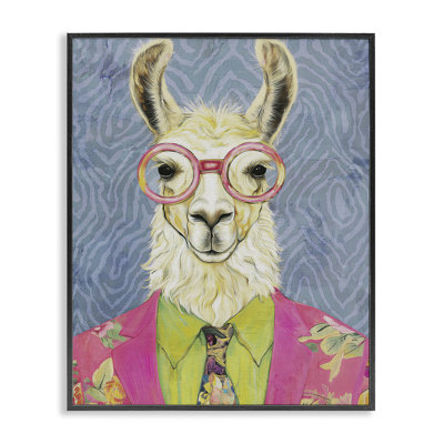 «Bright Gaze Llama», estampe numérique, conception de Svetlana Aleynikova