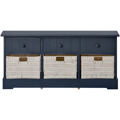 Abhinav Upholstered Bench with Drawers